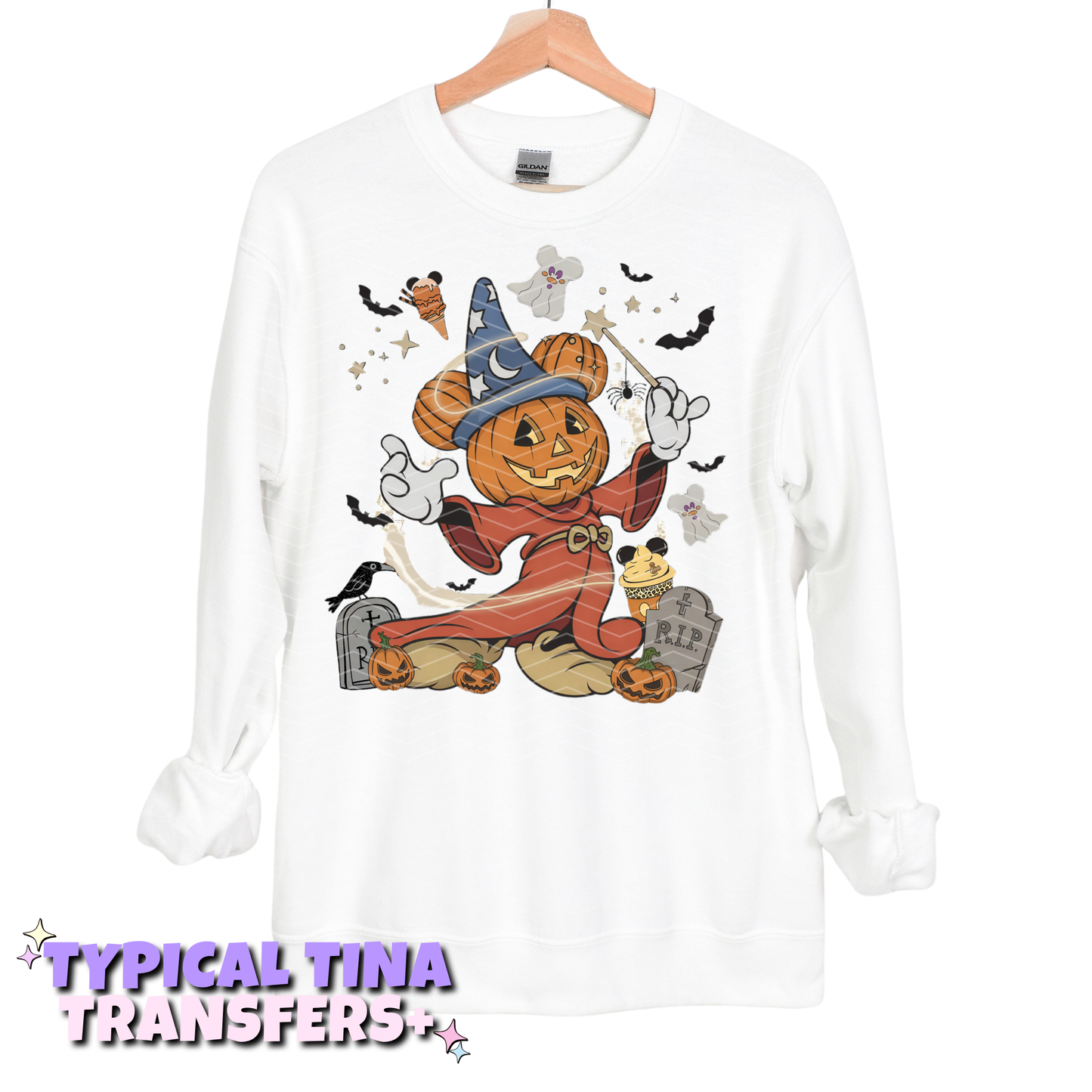 Sorcerer Mick Pumpkin head | DTF Transfers | POD