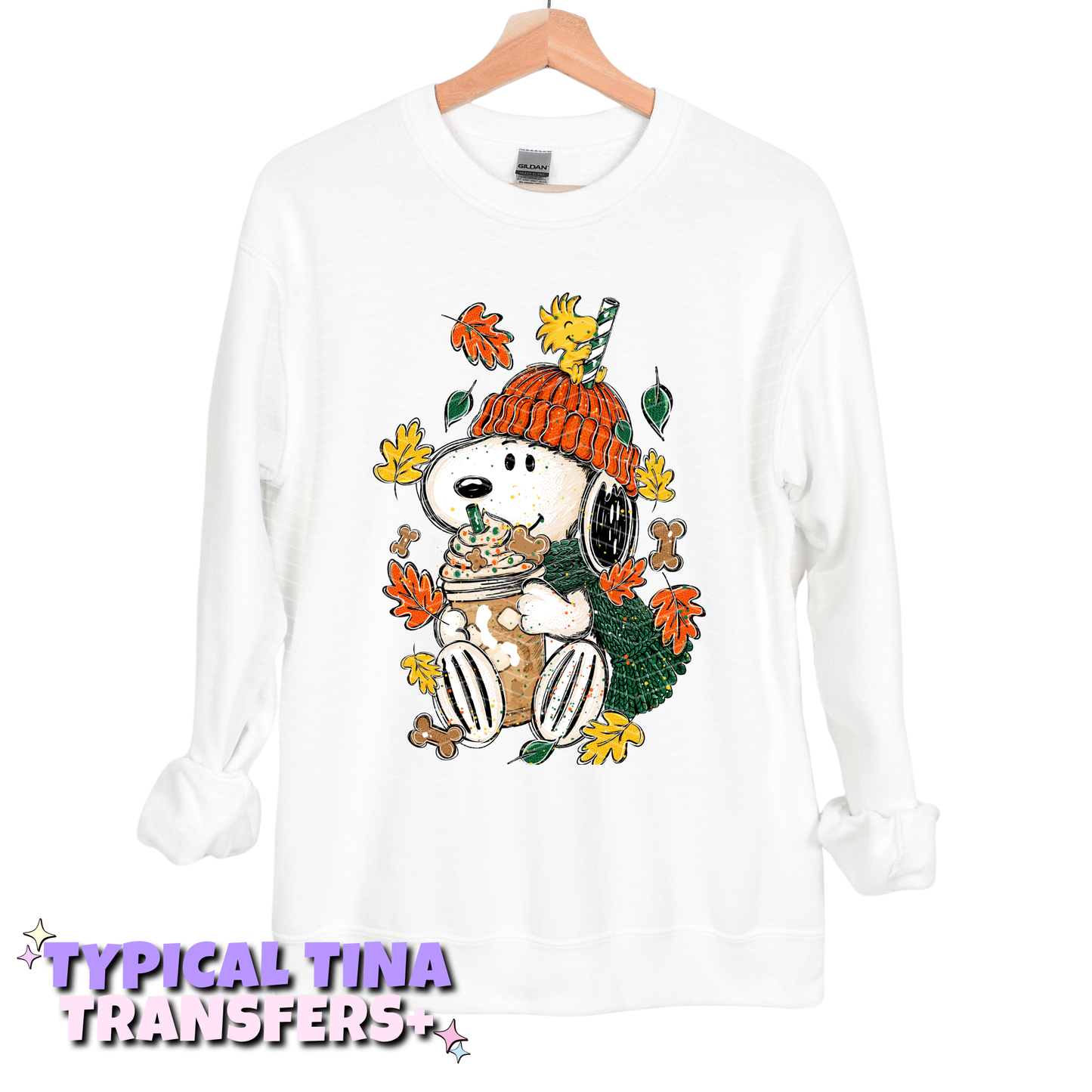 Sn00p fall w/ coffee | DTF Transfers | POD