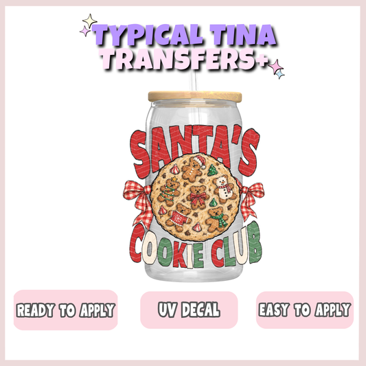 Santa's Cookie Club | UV decals | POD