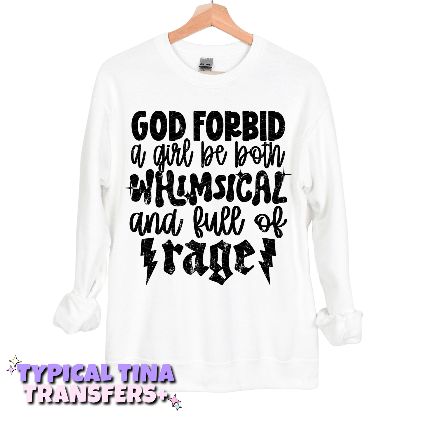 whimsical and full of rage | DTF Transfers |POD
