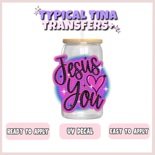 Jesus loves you | UV decals | POD