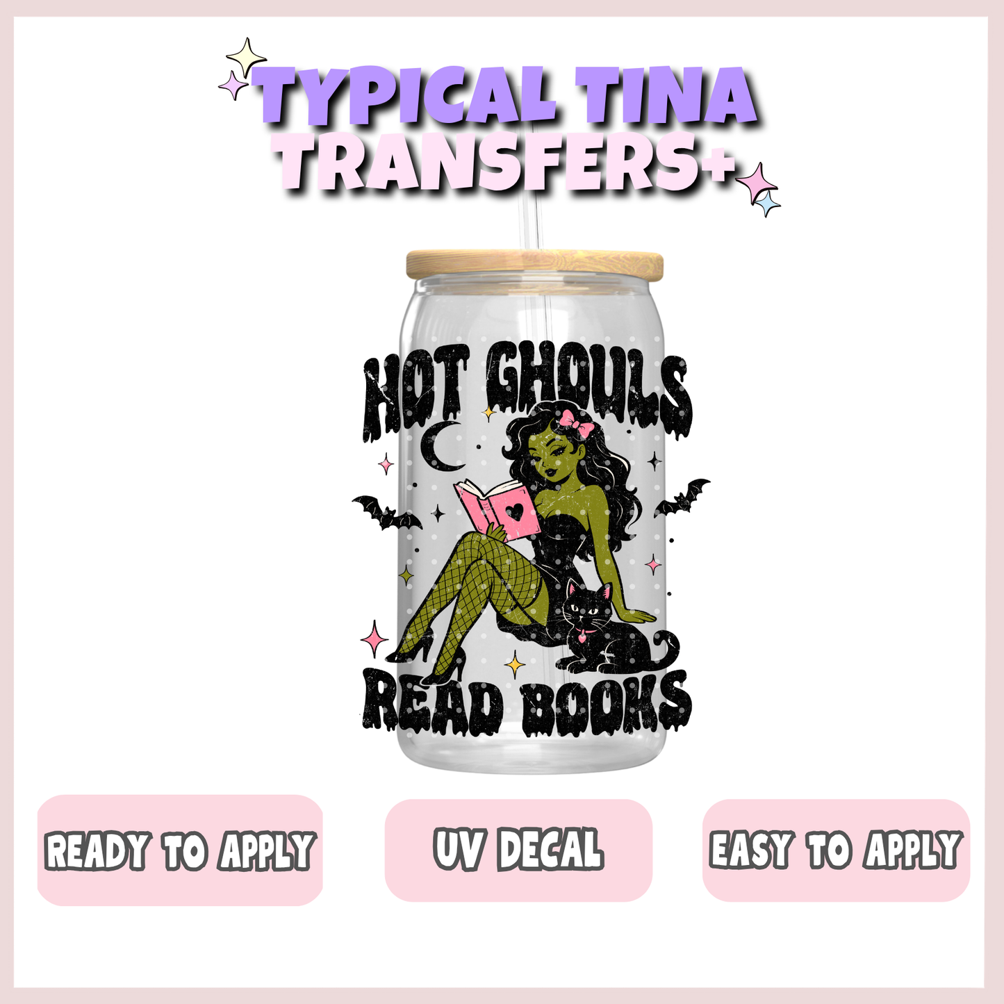Hot Ghouls read books | UV decals | POD