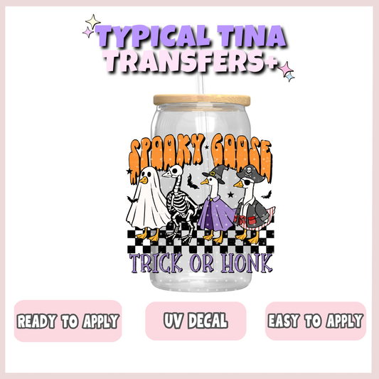 Spooky Goose trick or honk | UV decals | POD